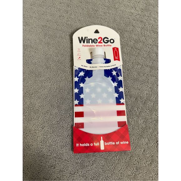 Wine 2 Go Full Bottle Plastic Bag Travel Container - Picture 1 of 2